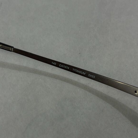 Carrera Eyeglasses Frames Only Ca7474 Titanium 140 Gold Metal 0x93 - Picture 3 of 10